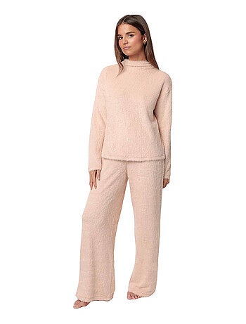ADMAS HOME Pijama Manga Larga Furry para Mujer