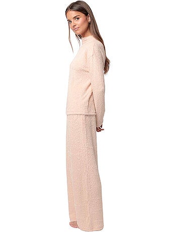 ADMAS HOME Pijama Manga Larga Furry para Mujer