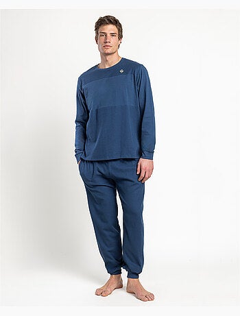 ADMAS HOME Pijama Manga Larga Honeycomb para Hombre