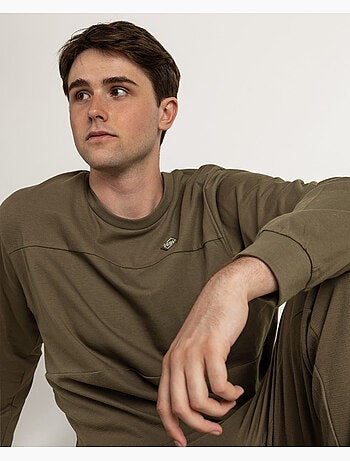 ADMAS HOME Pijama Manga Larga Honeycomb para Hombre