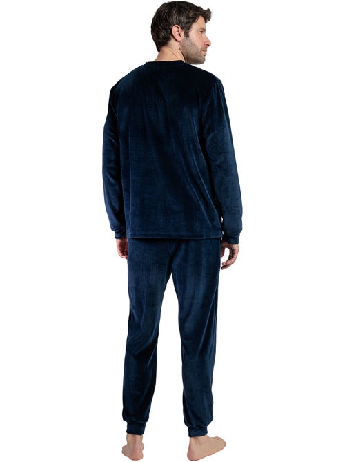ADMAS HOME Pijama Manga Larga Terciopelo Corduroy para Hombre - Kiabi ADMAS HOME Pijama Manga Larga Terciopelo Corduroy para Hombre - Kiabi