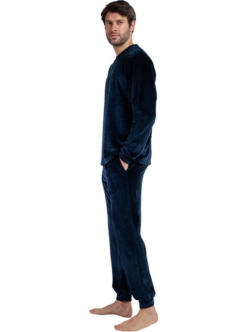 ADMAS HOME Pijama Manga Larga Terciopelo Corduroy para Hombre - Kiabi ADMAS HOME Pijama Manga Larga Terciopelo Corduroy para Hombre - Kiabi