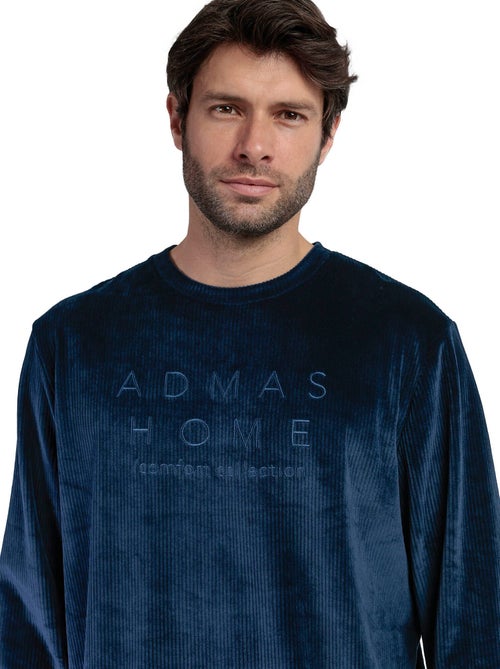 ADMAS HOME Pijama Manga Larga Terciopelo Corduroy para Hombre - Kiabi ADMAS HOME Pijama Manga Larga Terciopelo Corduroy para Hombre - Kiabi
