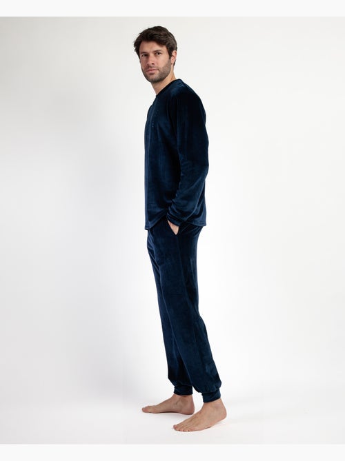 ADMAS HOME Pijama Manga Larga Terciopelo Corduroy para Hombre - Kiabi