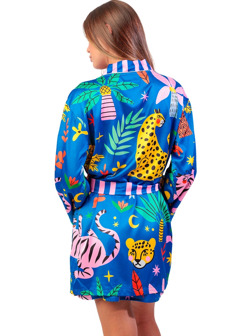 ADMAS LUXURY Bata Manga Larga Luxe Sauvage para Mujer Multicolor - Kiabi