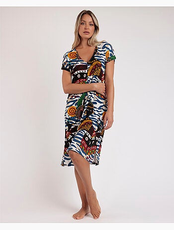 ADMAS LUXURY Camisola Manga Caída Luxury African para Mujer