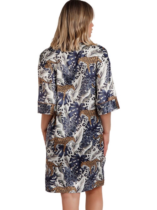 ADMAS LUXURY Camisola Manga Francesa Luxury Leopard para Mujer - Kiabi ADMAS LUXURY Camisola Manga Francesa Luxury Leopard para Mujer - Kiabi