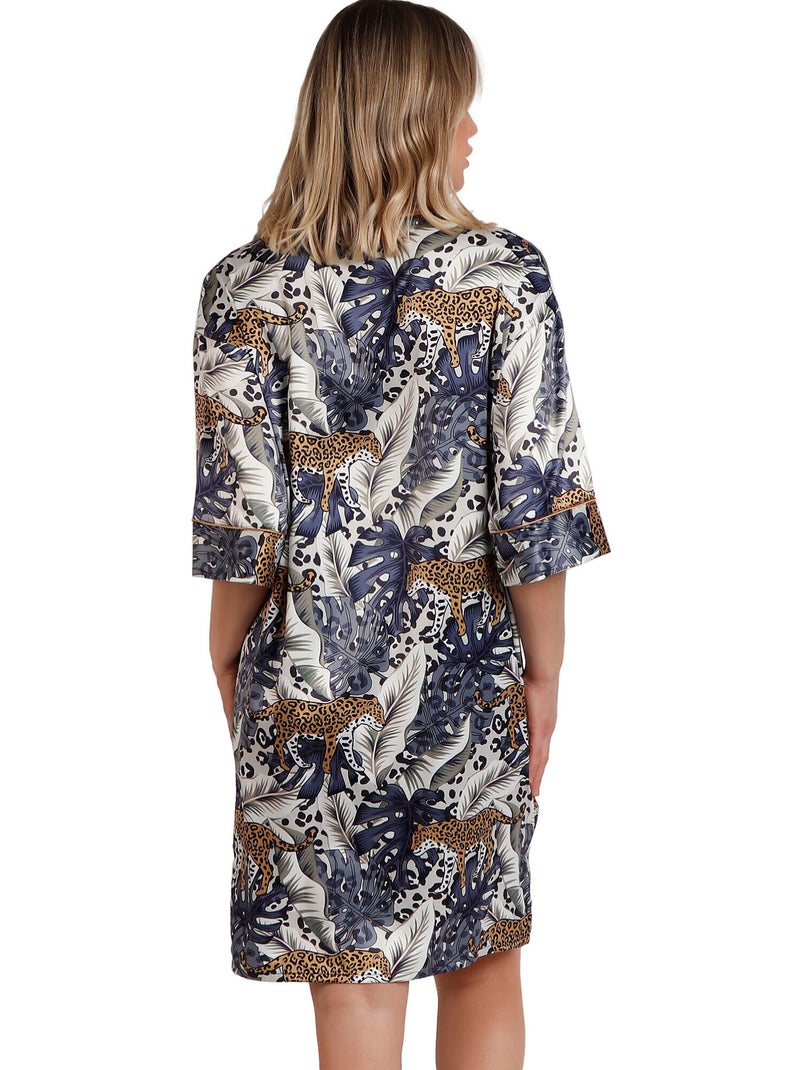 ADMAS LUXURY Camisola Manga Francesa Luxury Leopard para Mujer Multicolor - Kiabi