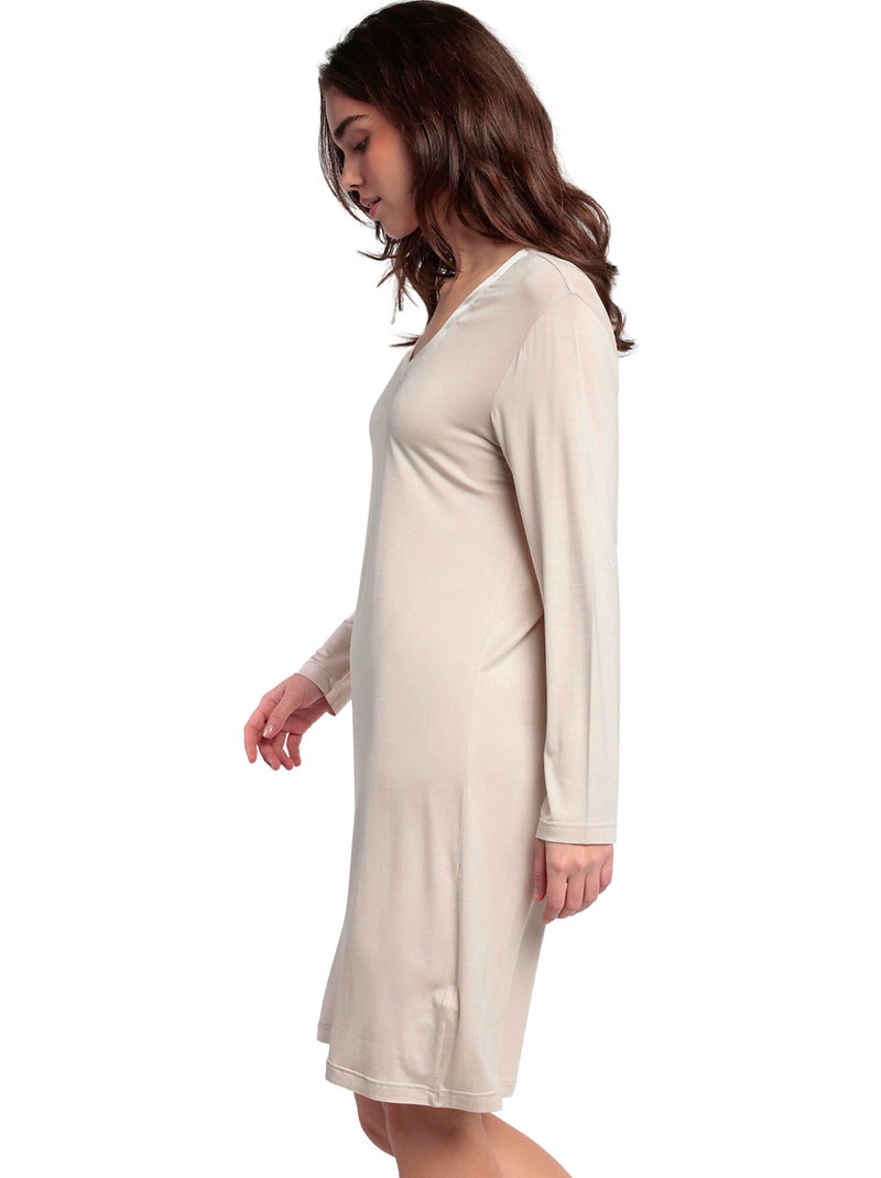 ADMAS LUXURY Camisola Manga Larga Luxury Lisos para Mujer Crudo - Kiabi
