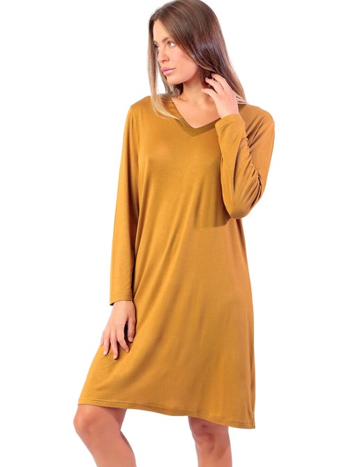 ADMAS LUXURY Camisola Manga Larga Luxury Lisos para Mujer - Kiabi ADMAS LUXURY Camisola Manga Larga Luxury Lisos para Mujer - Kiabi