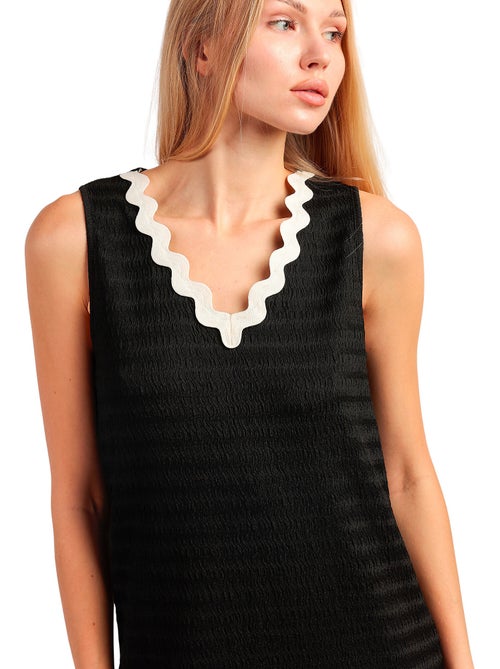 ADMAS LUXURY Camisola Sin mangas Luxe Waves para Mujer - Kiabi