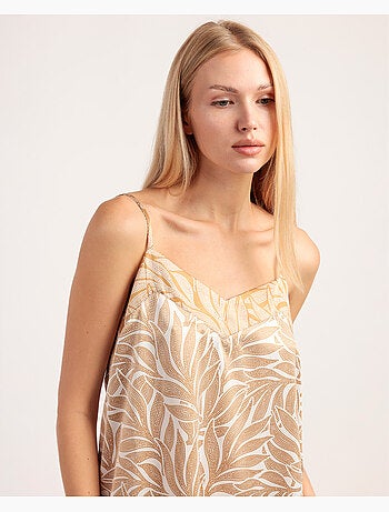 ADMAS LUXURY Camisola Tirantes Luxe Leaves para Mujer
