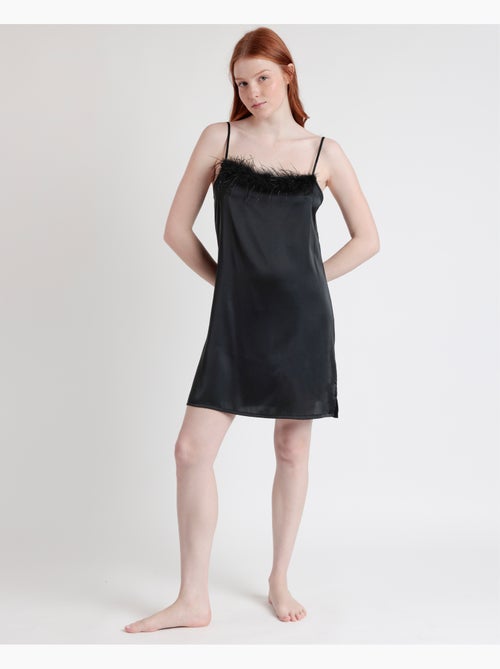 ADMAS LUXURY Camisola Tirantes Novia Plumas Marabu para Mujer - Kiabi