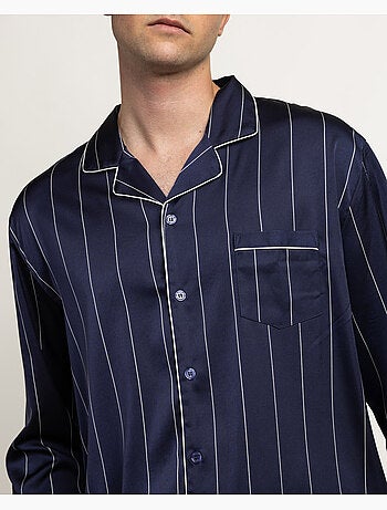 ADMAS LUXURY Pijama Abierto Manga Larga Luxury Diplomatic para Hombre