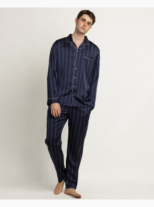 ADMAS LUXURY Pijama Abierto Manga Larga Luxury Diplomatic para Hombre - Kiabi