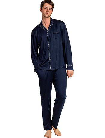 ADMAS LUXURY Pijama Abierto Manga Larga Luxury Pearl para Hombre
