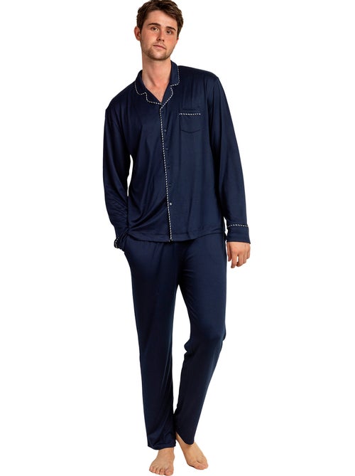 ADMAS LUXURY Pijama Abierto Manga Larga Luxury Pearl para Hombre - Kiabi