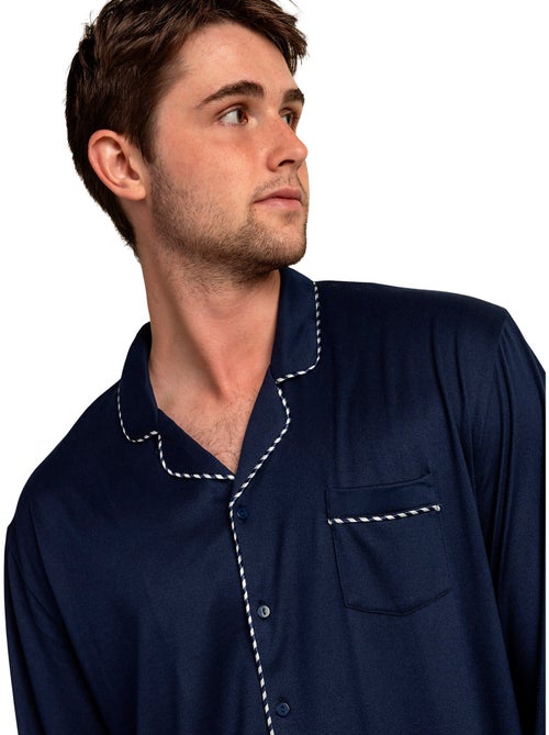 ADMAS LUXURY Pijama Abierto Manga Larga Luxury Pearl para Hombre - Kiabi