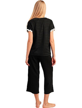 ADMAS LUXURY Pijama Manga Corta Luxe Waves para Mujer