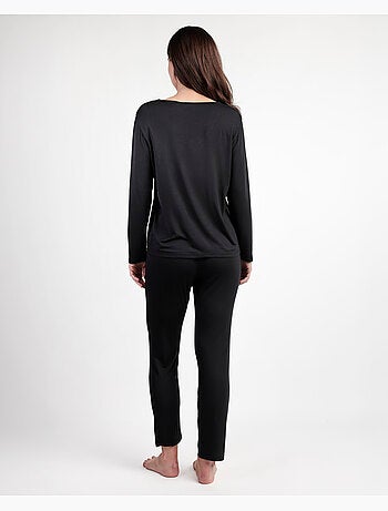 ADMAS LUXURY Pijama Manga Larga Luxury Lisos para Mujer