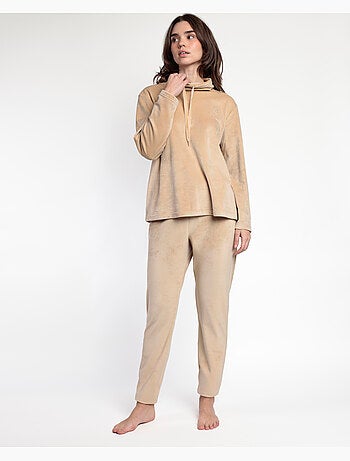 ADMAS LUXURY Pijama Manga Larga Velvet Tracksuit para Mujer