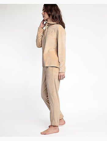 ADMAS LUXURY Pijama Manga Larga Velvet Tracksuit para Mujer