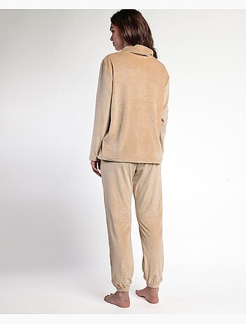 ADMAS LUXURY Pijama Manga Larga Velvet Tracksuit para Mujer