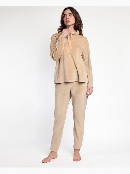 ADMAS LUXURY Pijama Manga Larga Velvet Tracksuit para Mujer - Kiabi ADMAS LUXURY Pijama Manga Larga Velvet Tracksuit para Mujer - Kiabi