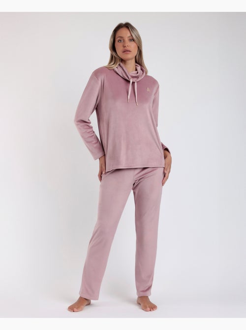 ADMAS LUXURY Pijama Manga Larga Velvet Tracksuit para Mujer - Kiabi ADMAS LUXURY Pijama Manga Larga Velvet Tracksuit para Mujer - Kiabi