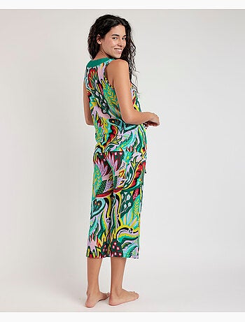 ADMAS LUXURY Pijama Sin Mangas Luxury Hippy para Mujer