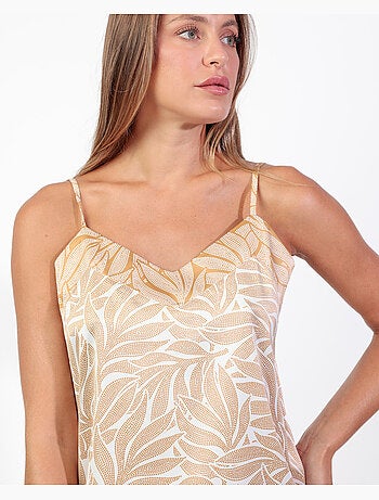 ADMAS LUXURY Pijama Tirantes Luxe Leaves para Mujer