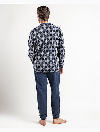 ADMAS MAGNIFIC Pijama Abierto Manga Larga Diamonds para Hombre