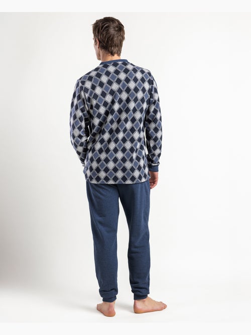 ADMAS MAGNIFIC Pijama Abierto Manga Larga Diamonds para Hombre - Kiabi
