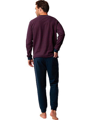 ADMAS MAGNIFIC Pijama Manga Larga Claret para Hombre