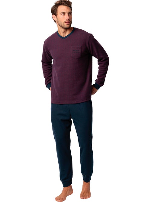 ADMAS MAGNIFIC Pijama Manga Larga Claret para Hombre - Kiabi ADMAS MAGNIFIC Pijama Manga Larga Claret para Hombre - Kiabi