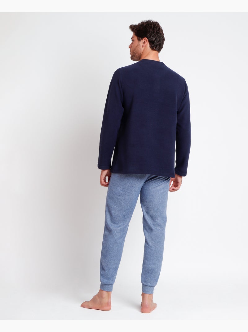 ADMAS MAGNIFIC Pijama Manga Larga Eclipse A para Hombre Azul - Kiabi