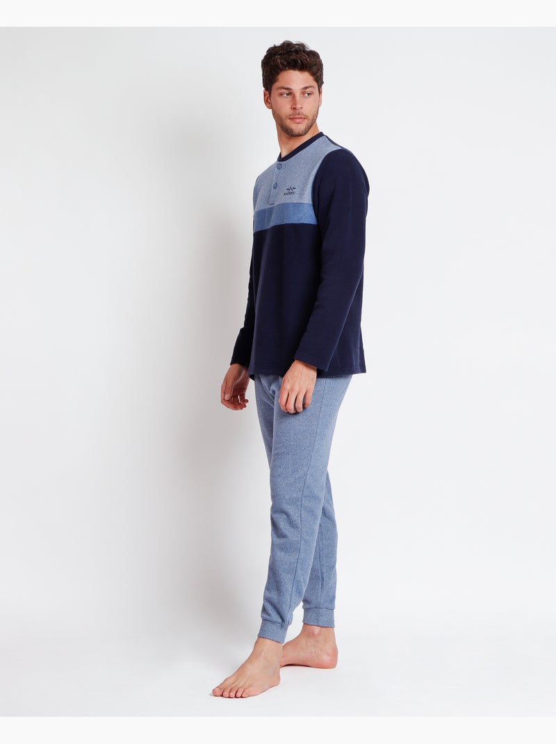 ADMAS MAGNIFIC Pijama Manga Larga Eclipse A para Hombre Azul - Kiabi