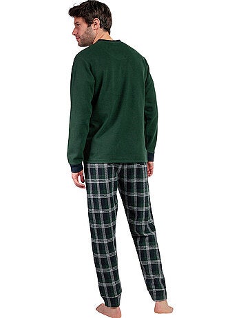 ADMAS MAGNIFIC Pijama Manga Larga Pico Smeraldo para Hombre