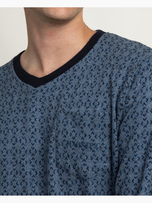 ADMAS MAGNIFIC Pijama Manga Larga Pico Stellar para Hombre - Kiabi