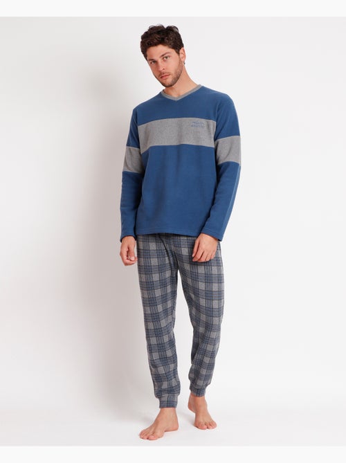 ADMAS MAGNIFIC Pijama Manga Larga Saxony para Hombre - Kiabi ADMAS MAGNIFIC Pijama Manga Larga Saxony para Hombre - Kiabi