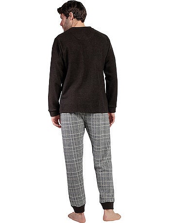 ADMAS MAGNIFIC Pijama Manga Larga Tapeta Americano para Hombre