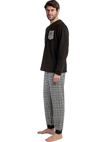 ADMAS MAGNIFIC Pijama Manga Larga Tapeta Americano para Hombre