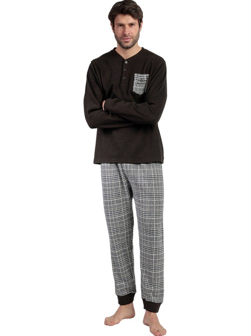 ADMAS MAGNIFIC Pijama Manga Larga Tapeta Americano para Hombre - Kiabi ADMAS MAGNIFIC Pijama Manga Larga Tapeta Americano para Hombre - Kiabi
