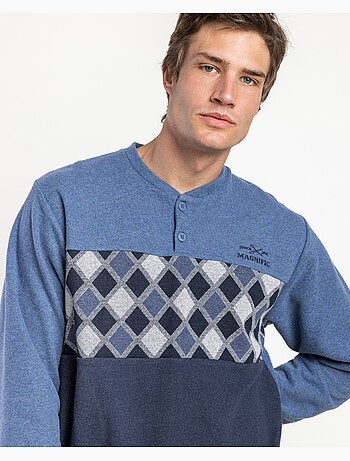 ADMAS MAGNIFIC Pijama Manga Larga Tapeta Diamonds para Hombre