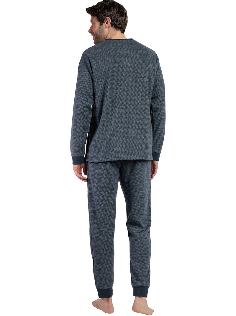 ADMAS MAGNIFIC Pijama Manga Larga Tapeta Grigio para Hombre Gris - Kiabi