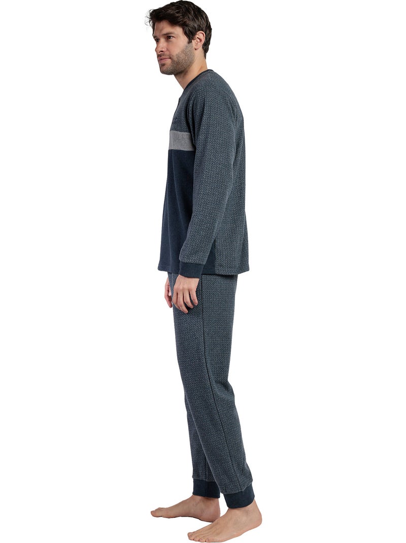 ADMAS MAGNIFIC Pijama Manga Larga Tapeta Grigio para Hombre Gris - Kiabi