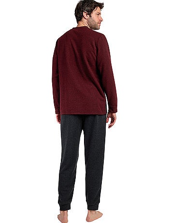 ADMAS MAGNIFIC Pijama Manga Larga Tapeta Royals para Hombre