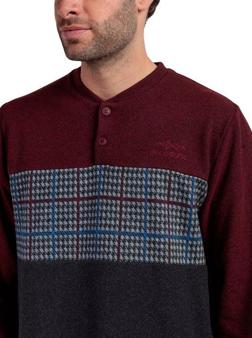 ADMAS MAGNIFIC Pijama Manga Larga Tapeta Royals para Hombre - Kiabi