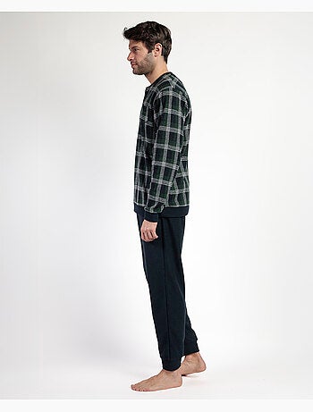 ADMAS MAGNIFIC Pijama Manga Larga Tapeta Smeraldo para Hombre