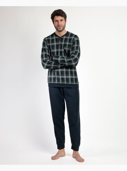 ADMAS MAGNIFIC Pijama Manga Larga Tapeta Smeraldo para Hombre - Kiabi ADMAS MAGNIFIC Pijama Manga Larga Tapeta Smeraldo para Hombre - Kiabi